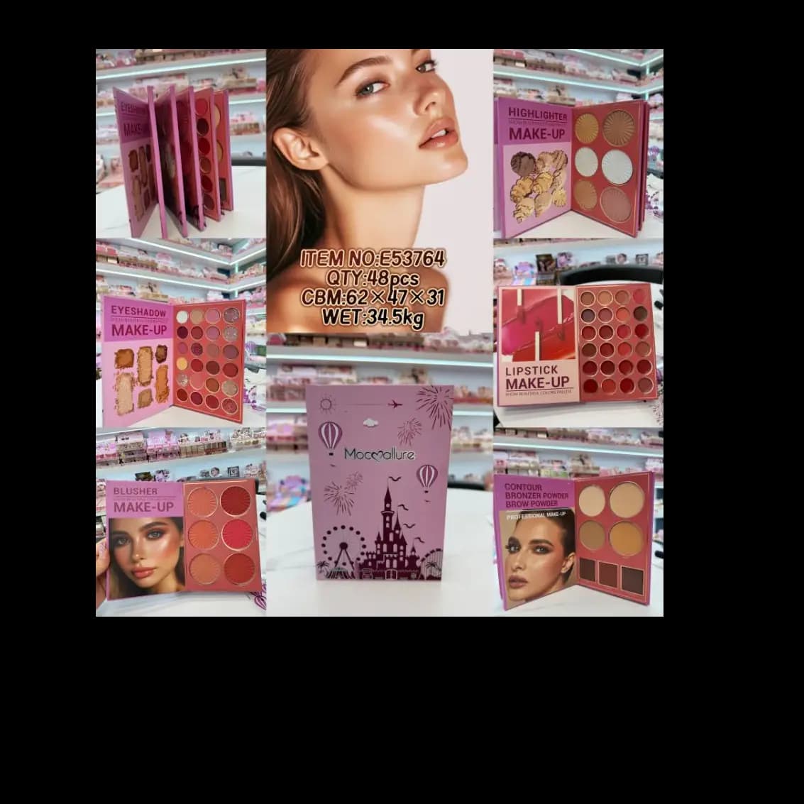 MAKEUP BOOK 5N1..  | Mocallure 5 Fold Makeup Palette