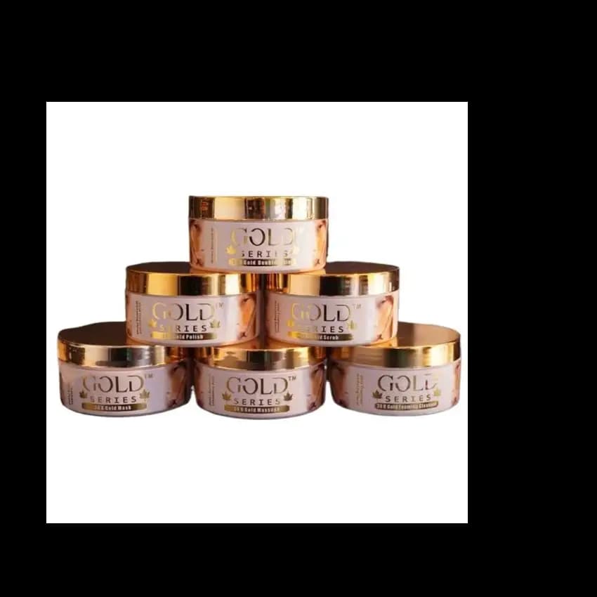 GOLD SERIES 6 Step complete faicail Best Quality...|  24k gold facial