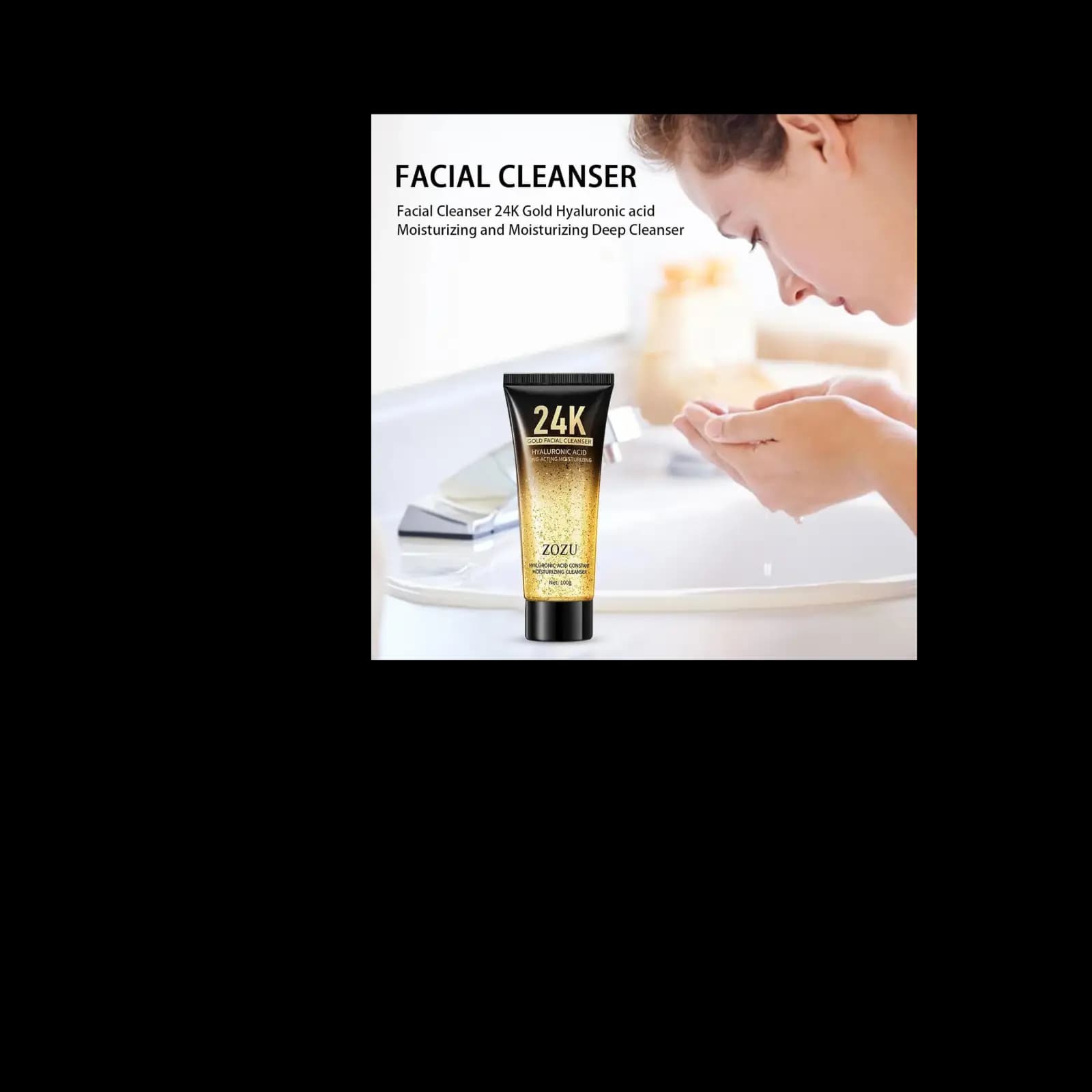 24k Gold Cleanser.. | 24K Gold Hyaluronic Acid Facial Cleanser 100g.....