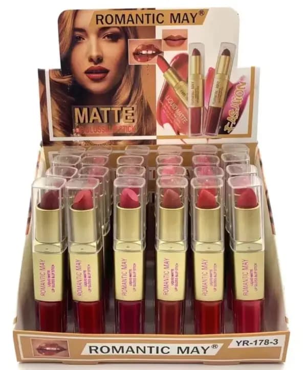 LIP GLOSS & LIP STICK  2n1 12 pcs set