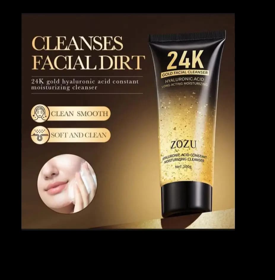 24k Gold Cleanser.. | 24K Gold Hyaluronic Acid Facial Cleanser 100g.....