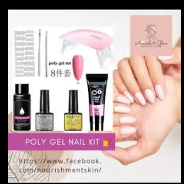 Poly Gel Nail Kit With Led..