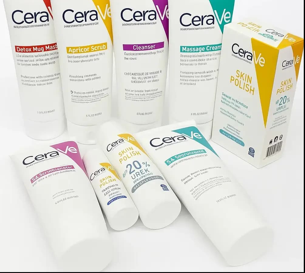 CERAVE 6 Facial tubes 2 polish Set Full kit