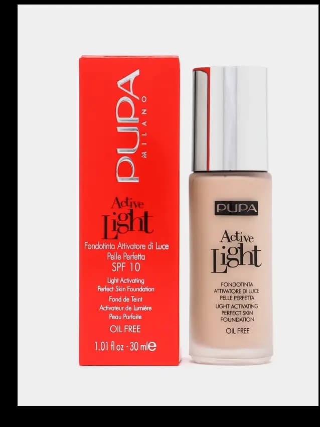 PUPA MILANO ACTIVE LIGHT FOUNDATION | 30mL
