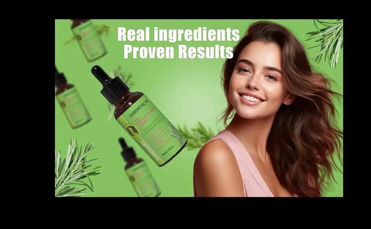 MIELLE ORGANICS ROSEMARY MINT SCALP & HAIR STRENGTHENING OIL FOR ALL TYPE OF HAIR.....