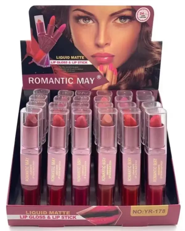 LIP GLOSS & LIP STICK  2n1 12 pcs set
