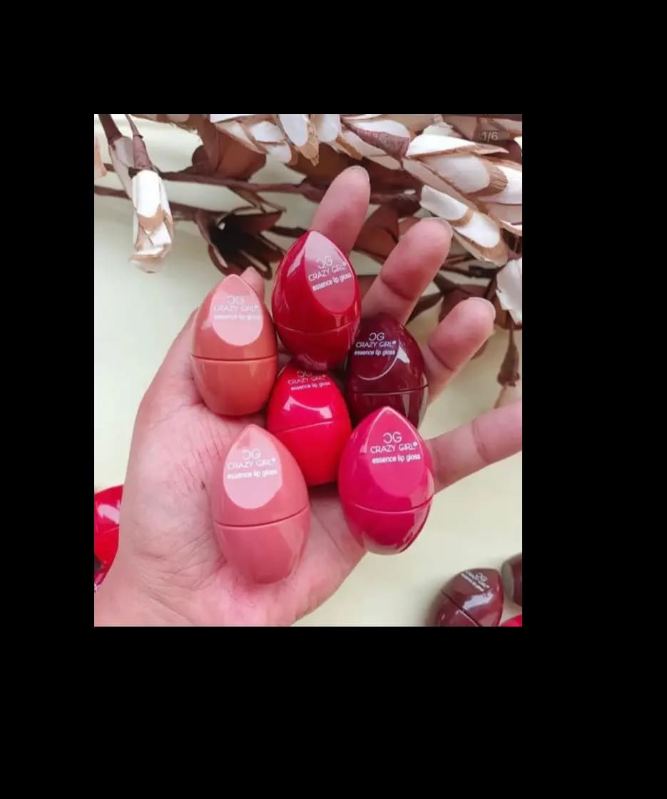 Egg Lipgloss 6pcs Set | Highly Pigmented Cutest Mini Egg Lip Gloss Crazy Girls