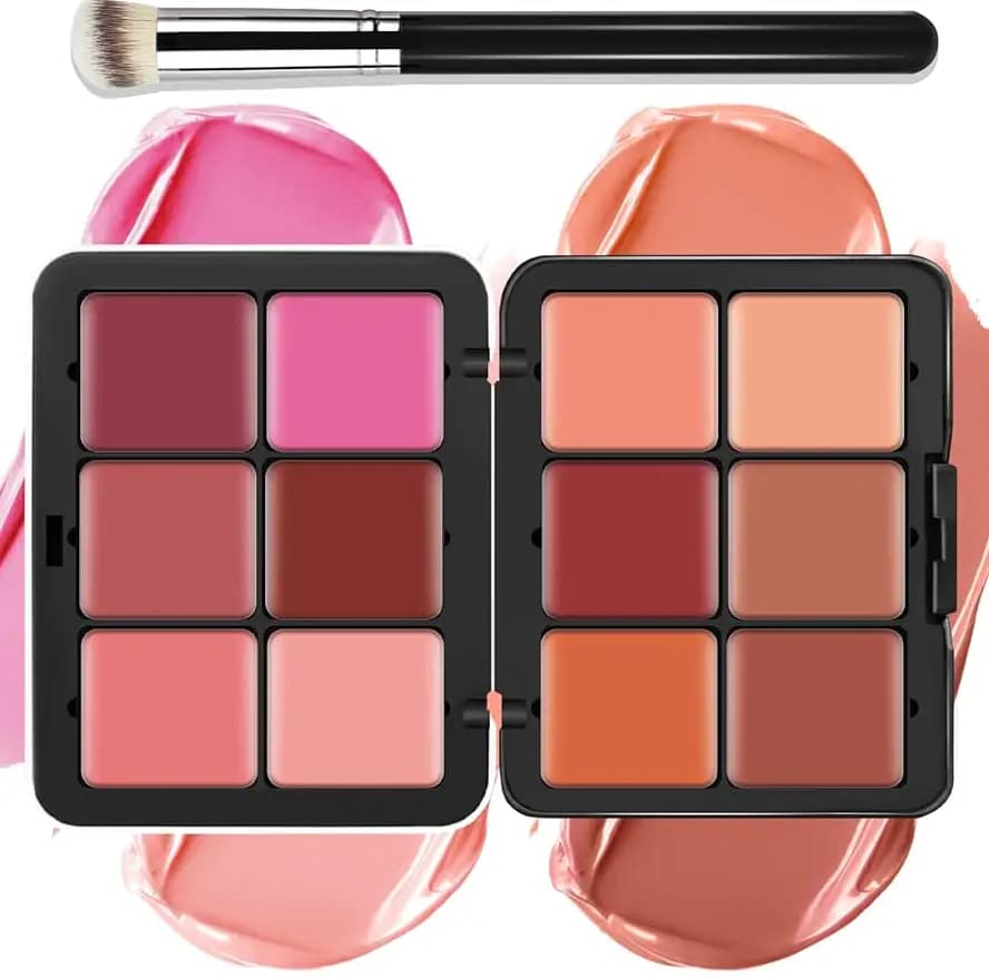 12 Colour Ultra HD INVISIBLE COVER CREAM BLUSH PLATE