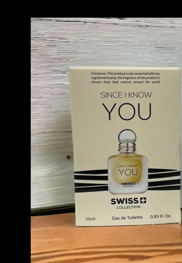 SWISS COLLECTION 'I KNOW YOU' PERFUME  (25ml)