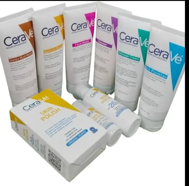 CERAVE 6 Facial tubes 2 polish Set Full kit