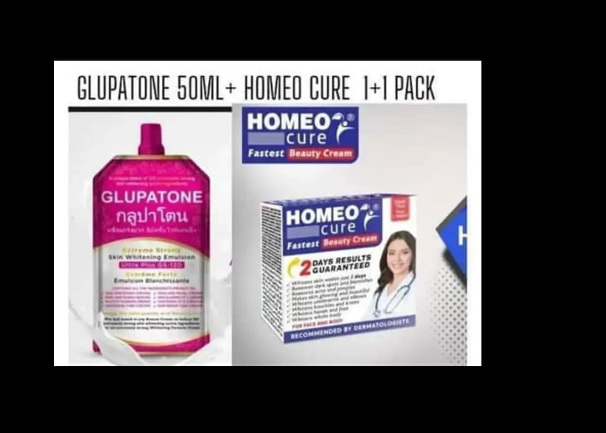 Homeo Cream and Glupton Deal Original | 2 items in one deal